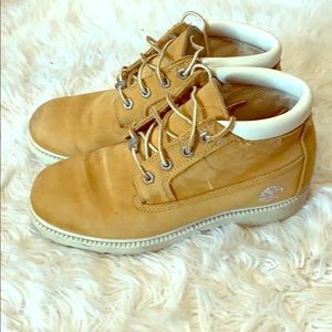 Timberland boots with white ankle